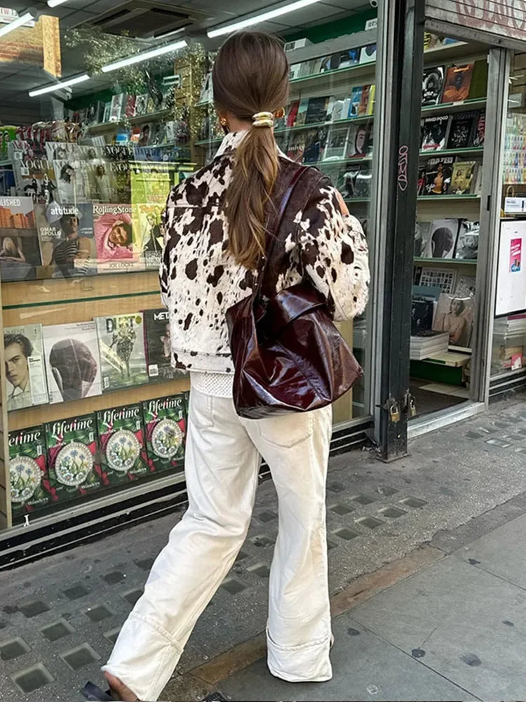 The Trendy Cowprint Jacket